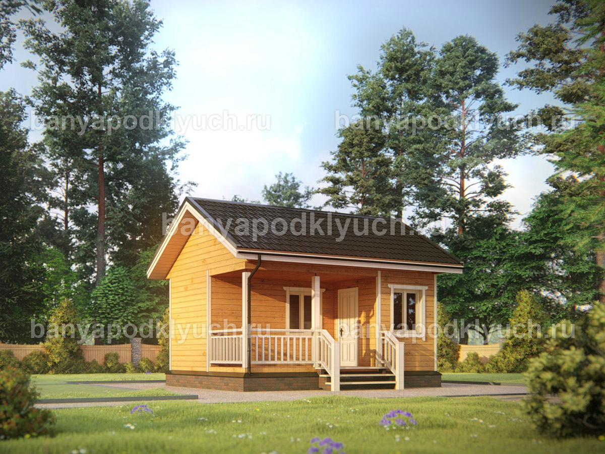 Баня из бруса 6x4.5 м Баня из бруса 6x4.5 м