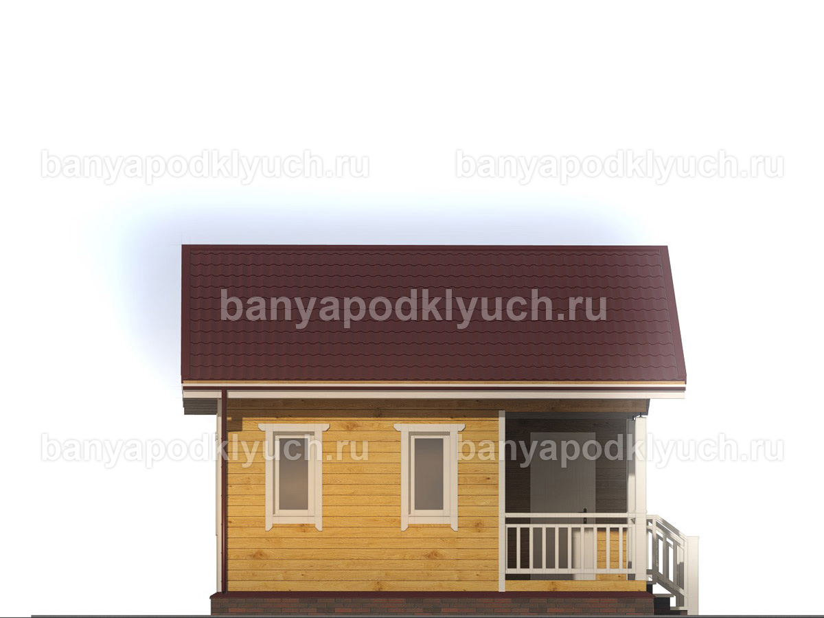 Баня из бруса 6x6 м Баня из бруса 6x6 м