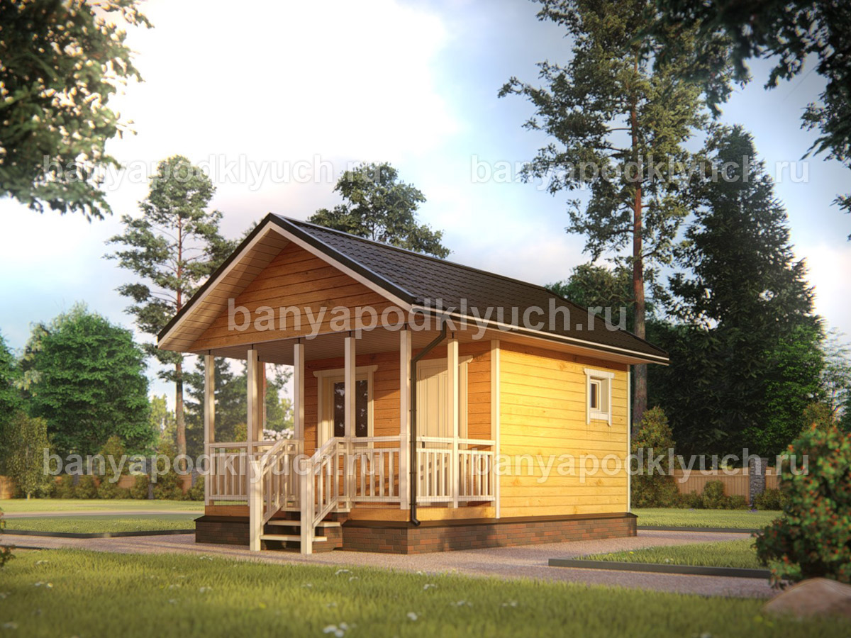 Баня из бруса 6x4 м Баня из бруса 6x4 м