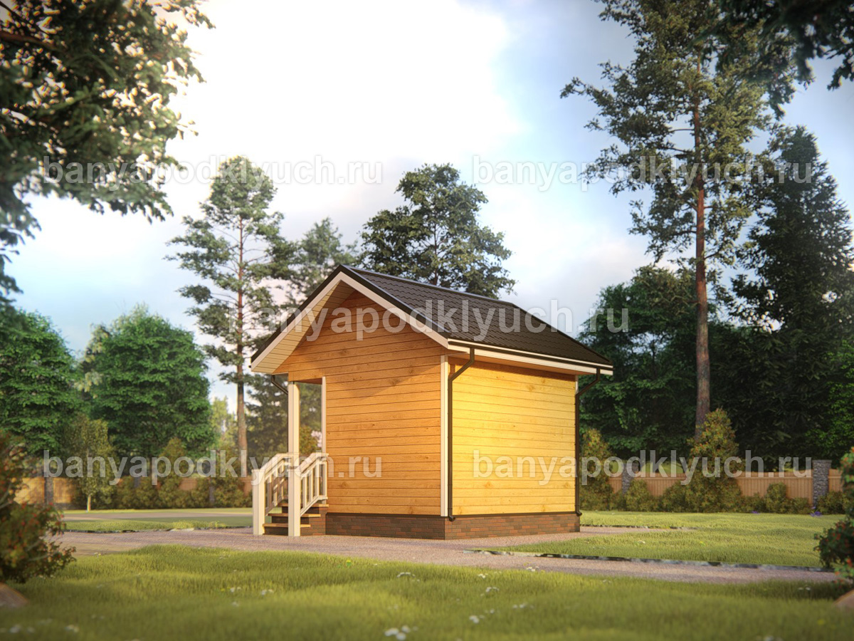 Баня из бруса 4x4 м Баня из бруса 4x4 м