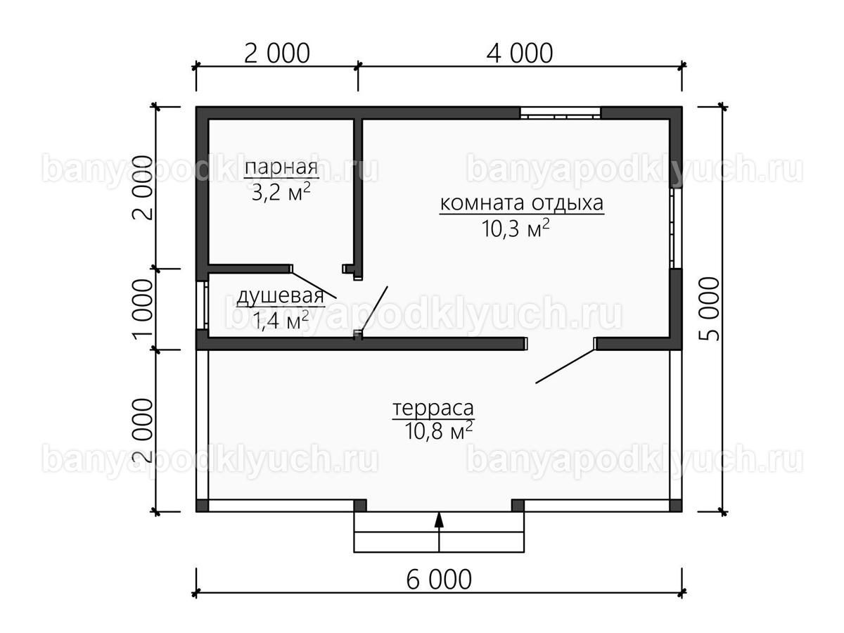 Каркасная баня 6x5 м Каркасная баня 6x5 м