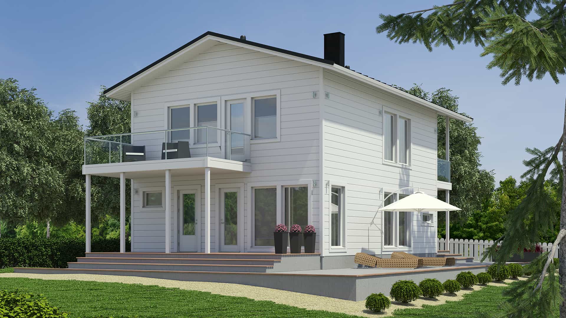 Дом из бруса 12×8 м Дом из бруса 12×8 м