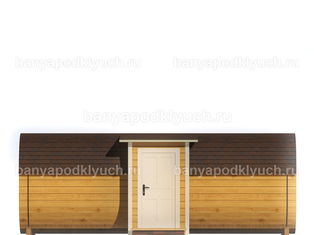 Баня-бочка 5.8x2.3 м Баня-бочка 5.8x2.3 м